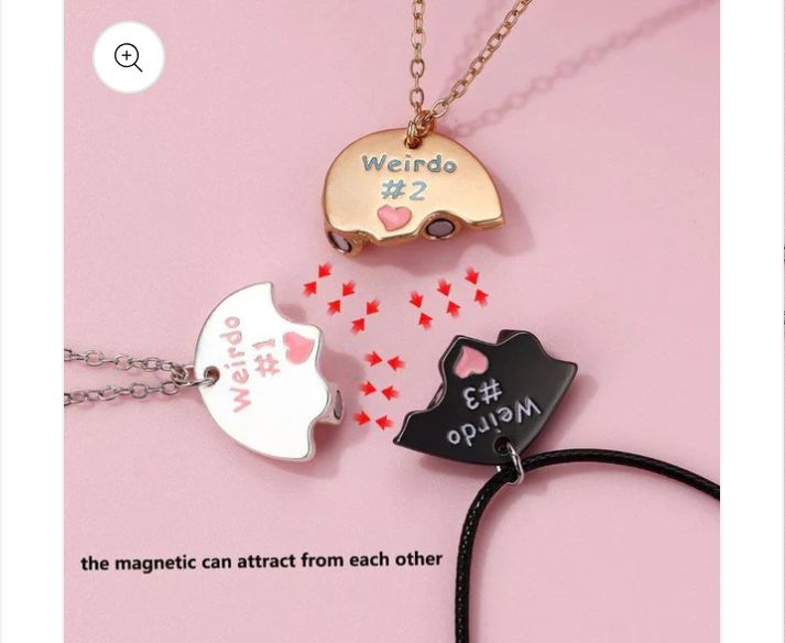 3 Weirdos BFF Necklace