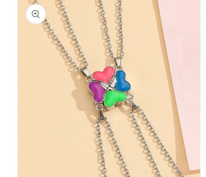 4 Best Friends Clover Glow Magnetic Necklace