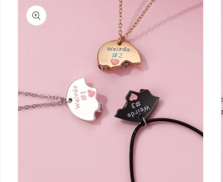 3 Weirdos BFF Necklace