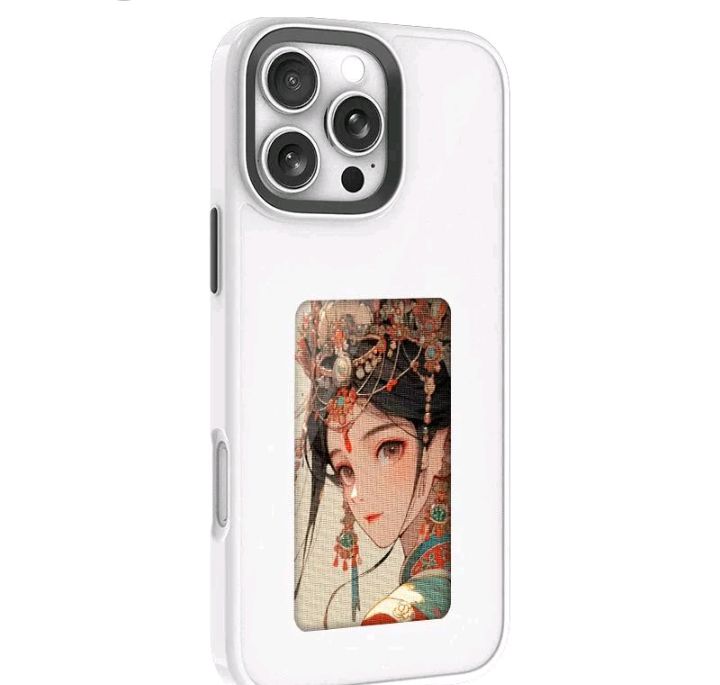 Custodia per telefono fai da te con inchiostro iPhone 11/12/13/14/15/16/17 Pro Max, Custodia personalizzata con proiezione fotografica intelligente tramite app, Personalizza la tua custodia per telefono