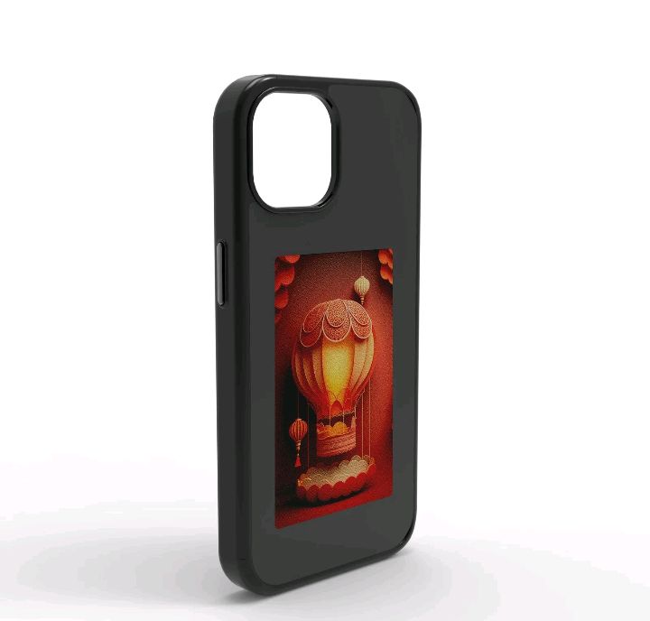 Custodia per telefono fai da te con inchiostro iPhone 11/12/13/14/15/16/17 Pro Max, Custodia personalizzata con proiezione fotografica intelligente tramite app, Personalizza la tua custodia per telefono