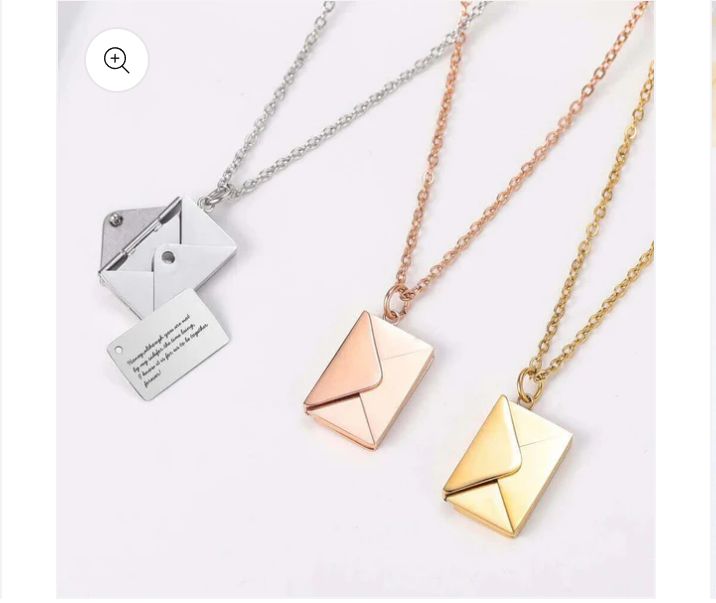 Custom Engraved Love Letter Necklace