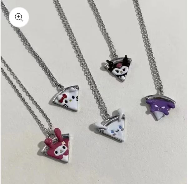 Saniro BFF Pizza Necklace Set for 5 Besties