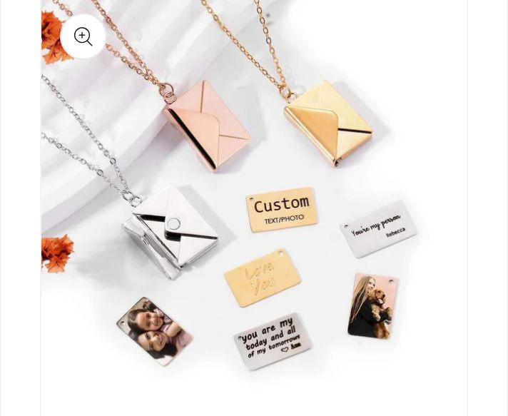 Custom Engraved Love Letter Necklace