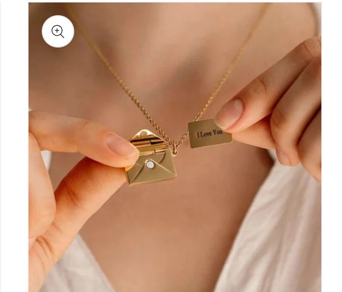 Custom Engraved Love Letter Necklace