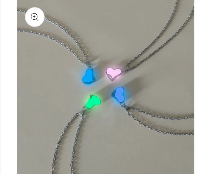 4 Best Friends Clover Glow Magnetic Necklace