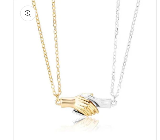 Magnetic Handshake BFF Necklace