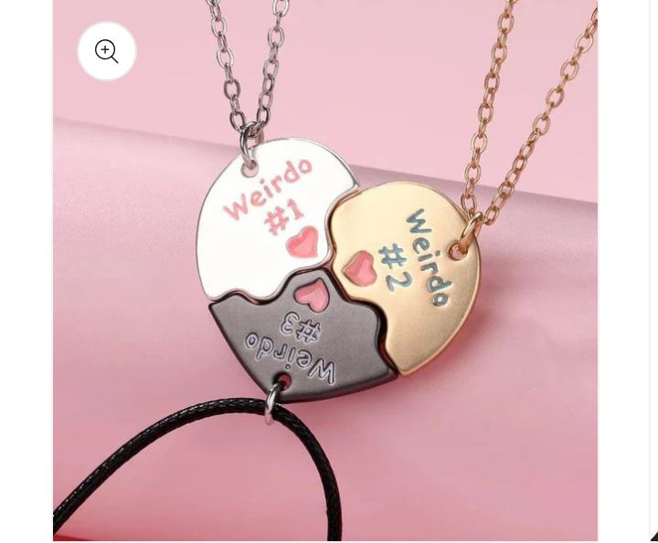 3 Weirdos BFF Necklace